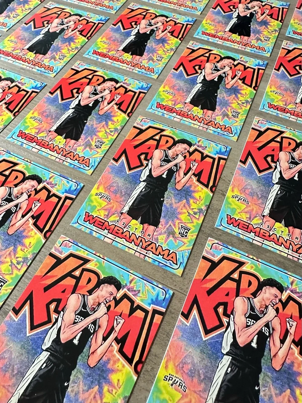 Victor Wembanyama Lot of (25) Rookie Panini Kaboom #11 Novelty Basketball Cards.